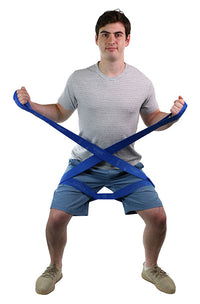 CanDo Multi-Grip Exerciser 30 Yard Roll, Heavy, Blue — for Resistance Training and Rehabilitation