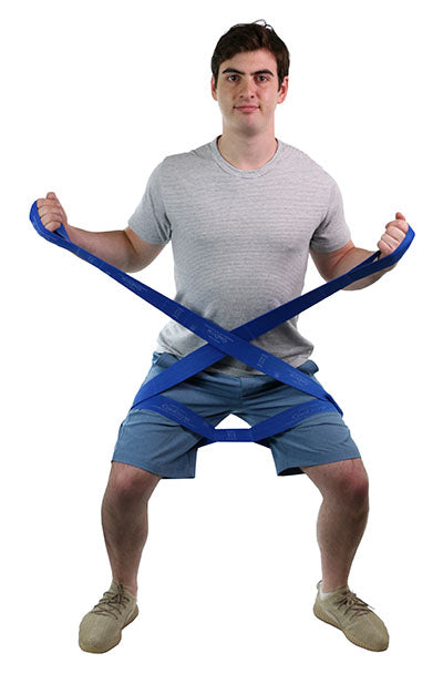 CanDo Multi-Grip Exerciser 30 Yard Roll, Heavy, Blue — for Resistance Training and Rehabilitation