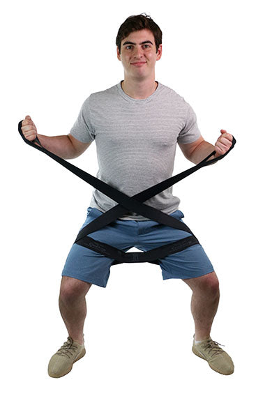 CanDo Multi-Grip Exerciser 30 Yard Roll, X-Heavy, Black — for Resistance Training and Rehabilitation