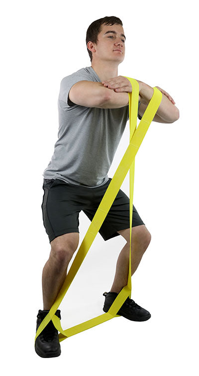CanDo Multi-Grip Exerciser, 30 yard, set of 5 (1 ea: yellow through black) — for Resistance Training and Rehabilitation