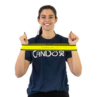 CanDo Fabric Loop Plus, 8" Long Single Loop, Yellow (X-Light) — for Resistance Training and Rehabilitation