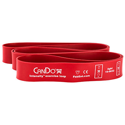 CanDo Intensity Loop, 40" Exerciser, Light, Red, 25 - 40 lb — for Electrotherapy Pain Management