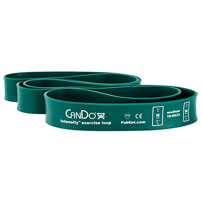 CanDo Intensity Loop, 40" Exerciser, Medium, Green, 40 - 55 lb — for Electrotherapy Pain Management