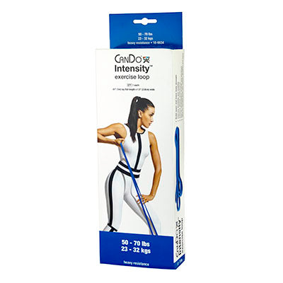 CanDo Intensity Loop, 40" Exerciser, Heavy, Blue, 50 - 70 lb — for Electrotherapy Pain Management