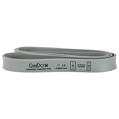 CanDo Intensity Loop, 40" Exerciser, XX-Heavy, Silver, 70 - 105 lb — for Electrotherapy Pain Management