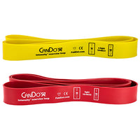 CanDo Intensity Loop, Set of 2: Yellow (X-Light), 15 - 25 lb and Red (Light), 25 - 40 lb — for Electrotherapy Pain Management