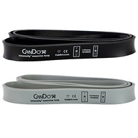 CanDo Intensity Loop, Set of 2: Black (X-Heavy), 60 - 90 lb and Silver (XX-Heavy), 70 - 105 lb — for Electrotherapy Pain Management