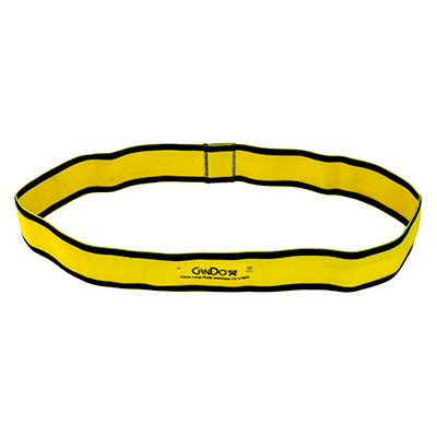 CanDo Fabric Loop Plus, 18" Long Single Loop, Yellow (X-Light) — for Resistance Training and Rehabilitation