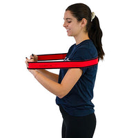 CanDo Fabric Loop Plus, 12" Long Single Loop Set of 3, Yellow, Red, Green — for Resistance Training and Rehabilitation