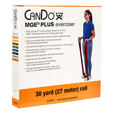 CanDo Multi-Grip Exerciser Plus, 30 Yard Roll, Gold (XXX-Heavy) — for Resistance Training and Rehabilitation