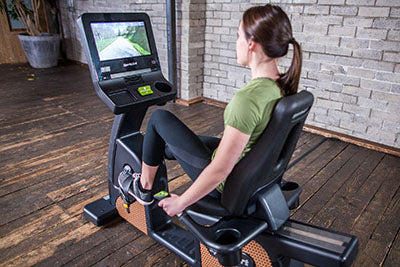 SportsArt C576R Status Recumbent Cycle, 16" Senza Touchscreen — for Fitness Equipment in Clinical and Institutional Care