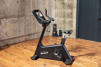 SportsArt C574U Elite Upright Cycle, 13" Senza Touchscreen — for Fitness Equipment in Clinical and Institutional Care