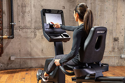 SportsArt C574R Elite Recumbent Cycle, 13" Senza Touchscreen — for Fitness Equipment in Clinical and Institutional Care