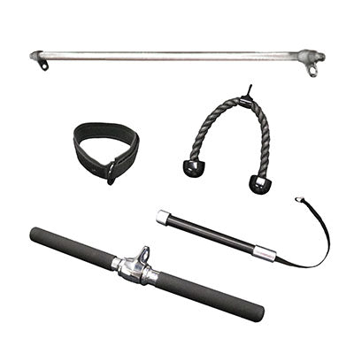 Inflight Fitness, Accessory, 5-Piece Kit for Functional Trainer — for Fitness Equipment in Clinical and Institutional Care