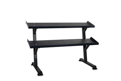 Inflight Fitness, 69" 2-Tier Dumbbell Rack, Tray Style — for Strength Training and Rehabilitation