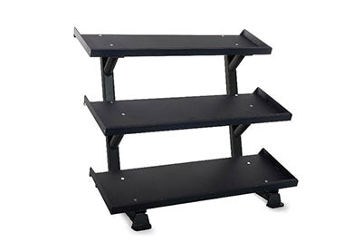 Inflight Fitness, 54" 3-Tier Dumbbell Rack, Tray Style — for Strength Training and Rehabilitation