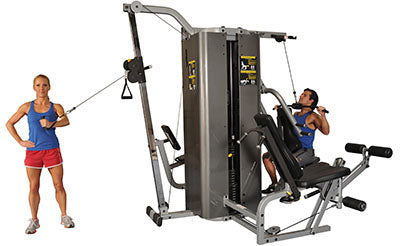Inflight Fitness, Vanguard Training System, Three Stacks, Four Stations, Cable Column Option, Full Shrouds — for Fitness Equipment in Clinical and Institutional Care