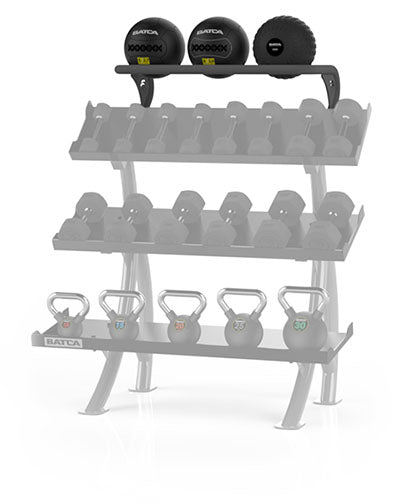 Batca Fitness Systems, Optional Ball Rack for 3 Tier 4' Dumbbell Rack — for Strength Training and Rehabilitation