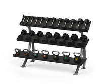 Batca Fitness Systems, 3 Tier Dumbbell Rack, 6' — for Strength Training and Rehabilitation