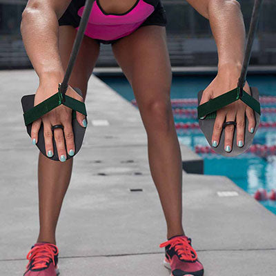 NZ Cordz StrechCordz with Paddles, Blue (14 - 34 lbs) — for Resistance Tubing in Clinical and Institutional Care