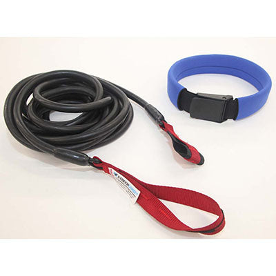 NZ Cordz StrechCordz Safety Long Belt Slider, Yellow (5 - 14 lbs) — for Resistance Tubing in Clinical and Institutional Care