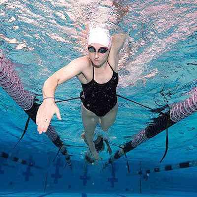 NZ Cordz StrechCordz Stationary Swim Trainer, Green (8-24lbs/3.6-10.8kg of pull) — for Resistance Tubing in Clinical and Institutional Care