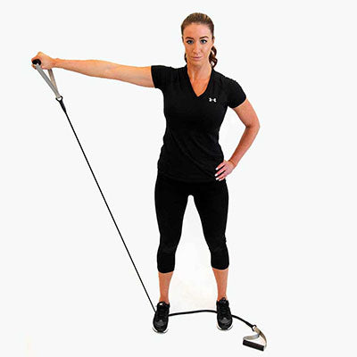 NZ Cordz StrechCordz Basic Exerciser with Handles, 4-foot resistance tube, Yellow (Light-Medium Resistance 5-14 lbs) — for Resistance Tubing in Clinical and Institutional Care