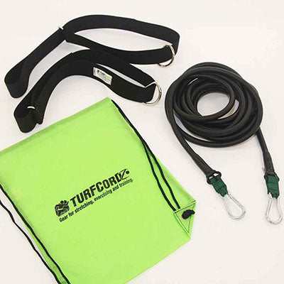 NZ Cordz TurfCordz Safety Speed Belt, 20-foot, Green — for Resistance Tubing in Clinical and Institutional Care