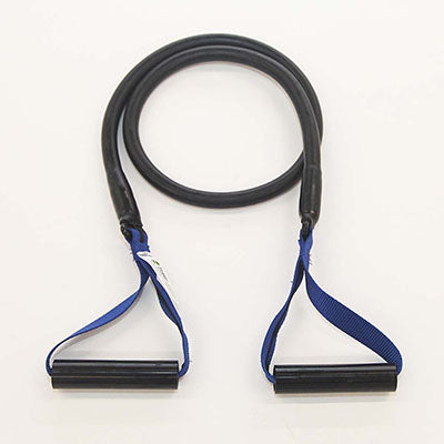NZ Cordz TurfCordz with Handles with Safety Corded Tubing, Yellow (5 - 14 lbs) — for Resistance Tubing in Clinical and Institutional Care