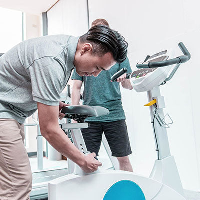 Spirit Rehab, 7.0U Upright Bike, 43" x 23" x 54" — for Fitness Equipment in Clinical and Institutional Care