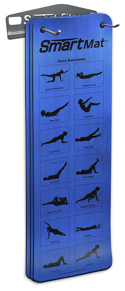 Prism Fitness Smart Mat Rack Wall Mounted Commercial Package — for Exercise and Therapy Floor Work