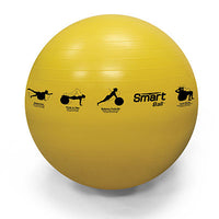 Prism Fitness Smart Stability Ball, Yellow, 55cm — for Core Strength and Balance Training