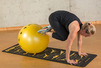 Prism Fitness Smart Stability Ball, Yellow, 55cm — for Core Strength and Balance Training