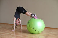 Prism Fitness Smart Stability Ball, Yellow, 55cm — for Core Strength and Balance Training