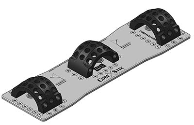 Core Stix Triple Arc Floor Mount System — for Fitness Equipment in Clinical and Institutional Care