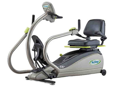 NuStep T4r Recumbent Cross Trainer plus Stability Essentials Bundle without Mounting Bracket — for Organized Equipment Storage