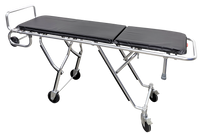 Kemp USA 10-976-SIL Multi-Level Mortuary Cot Stretcher, Aluminum Alloy