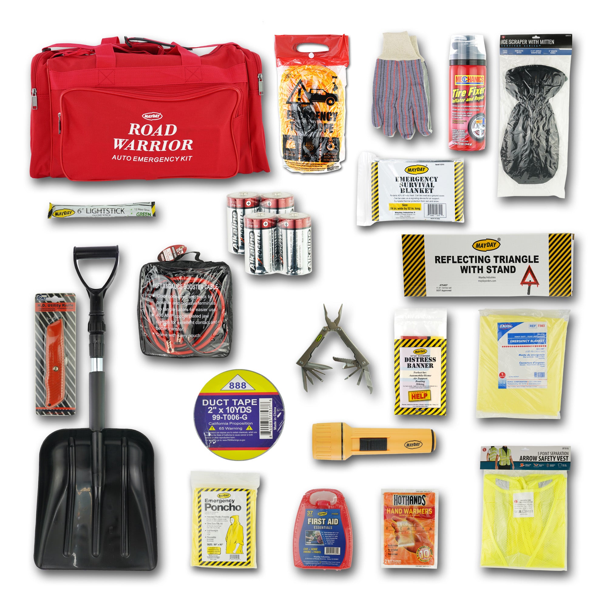 MayDay 10° Below Winter Road Warrior Standard 54-Piece Emergency Survival Kit