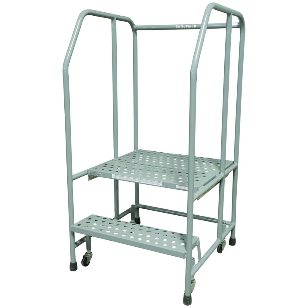 Cotterman Series 1000 Steel Rolling Ladder | OSHA-Compliant 450 lb Capacity Mobile Stand