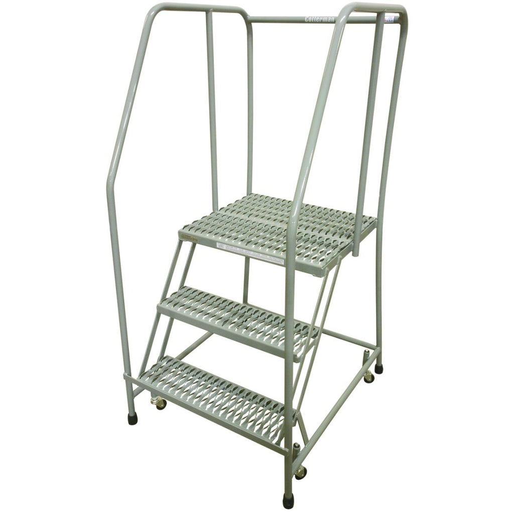 Cotterman Series 1000 Steel Rolling Ladder | OSHA-Compliant 450 lb Capacity Mobile Stand