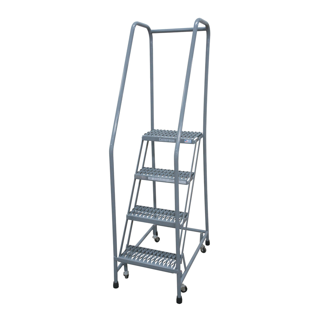 Cotterman Series 1000 Steel Rolling Ladder | OSHA-Compliant 450 lb Capacity Mobile Stand