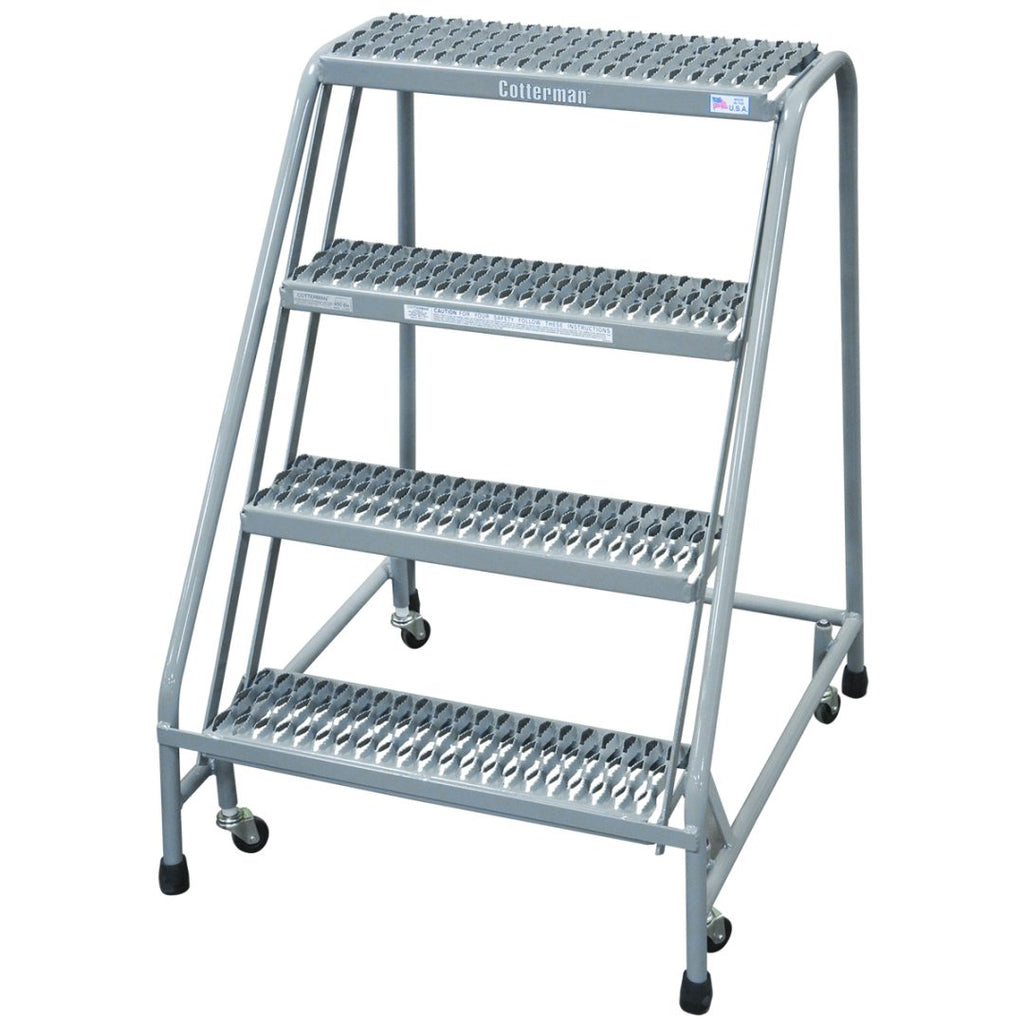 Cotterman Series 1000 Steel Rolling Ladder | OSHA-Compliant 450 lb Capacity Mobile Stand