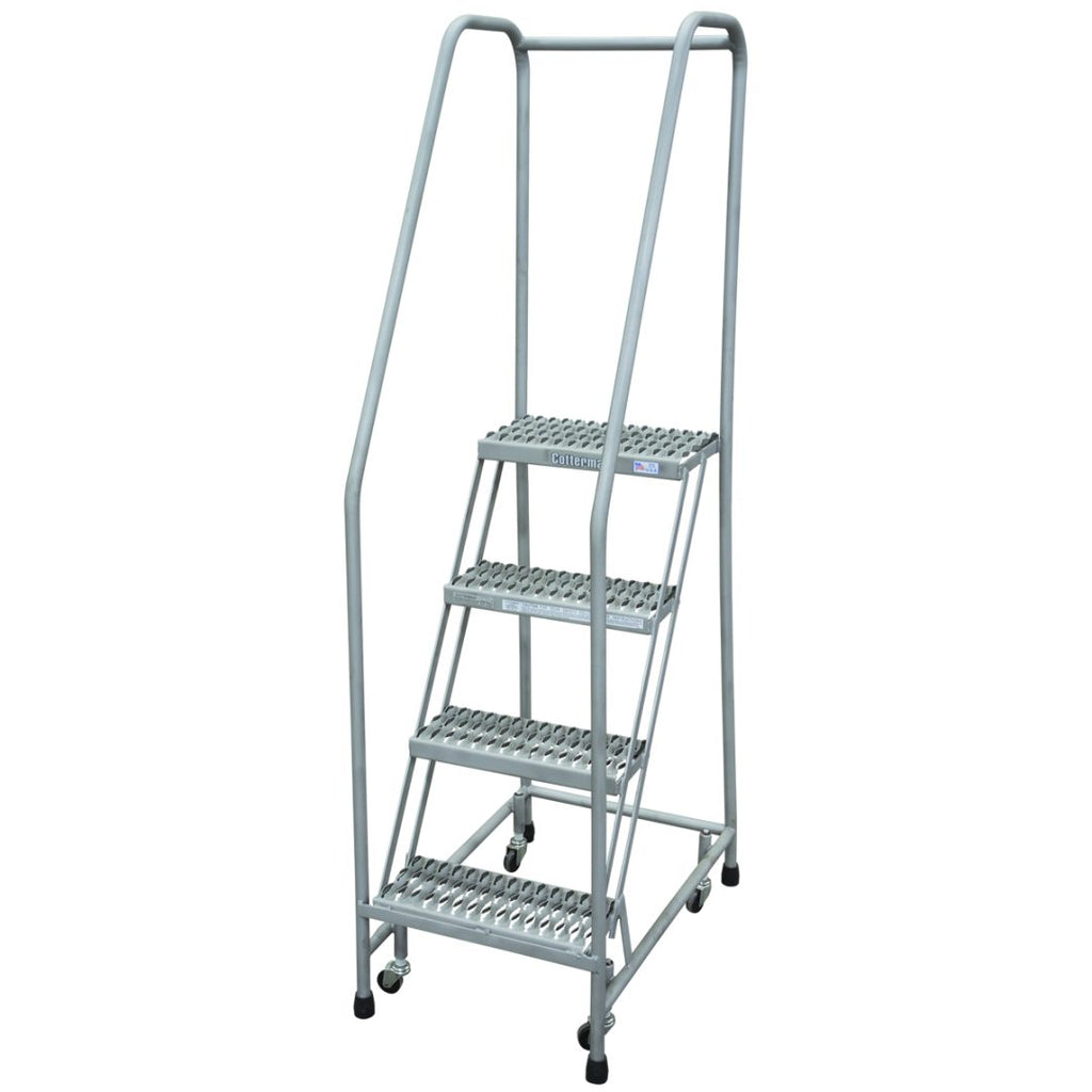 Cotterman Series 1000 Steel Rolling Ladder | OSHA-Compliant 450 lb Capacity Mobile Stand