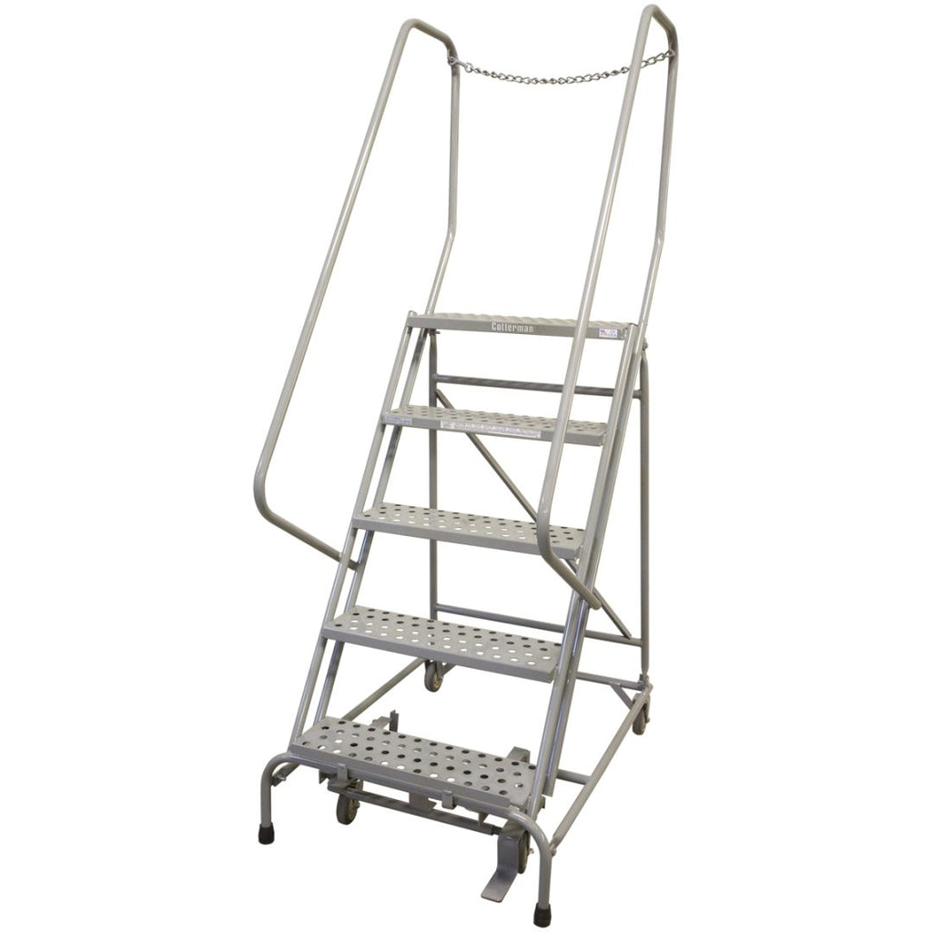 Cotterman Series 1000 Steel Rolling Ladder | OSHA-Compliant 450 lb Capacity Mobile Stand