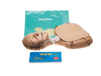 Laerdal Mini Anne Global CPR Kit – Inflatable Manikin with Simulated AED Trainer