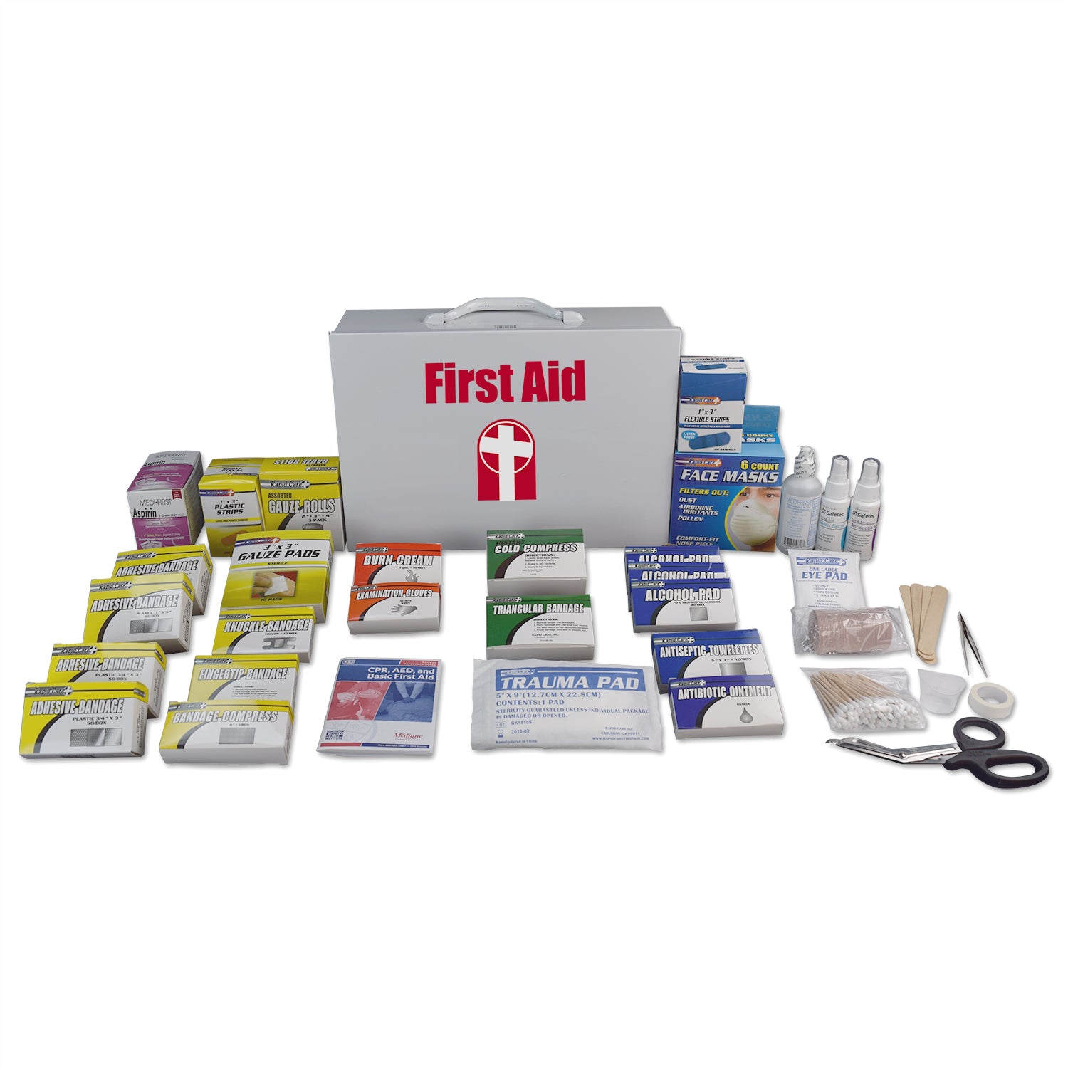 MayDay 100 Person Industrial First Aid Cabinet - OSHA & ANSI Compliant