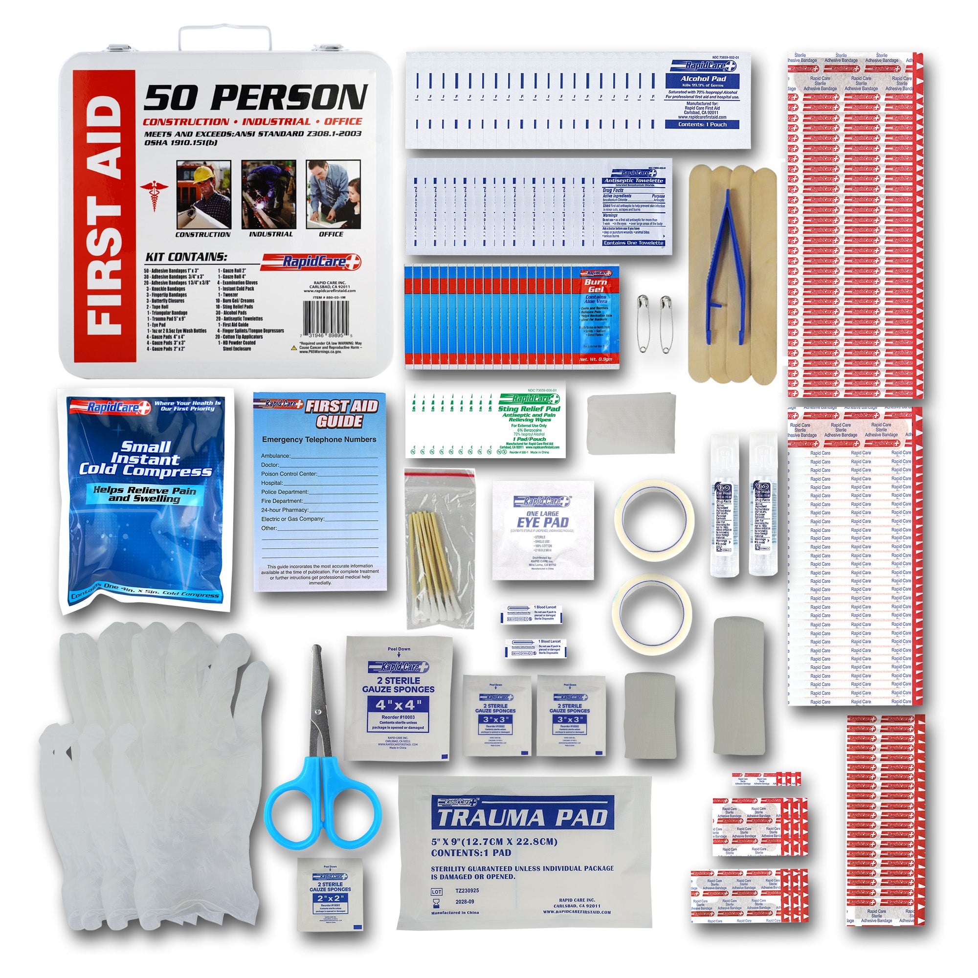 MayDay 50 Person Metal First Aid Cabinet