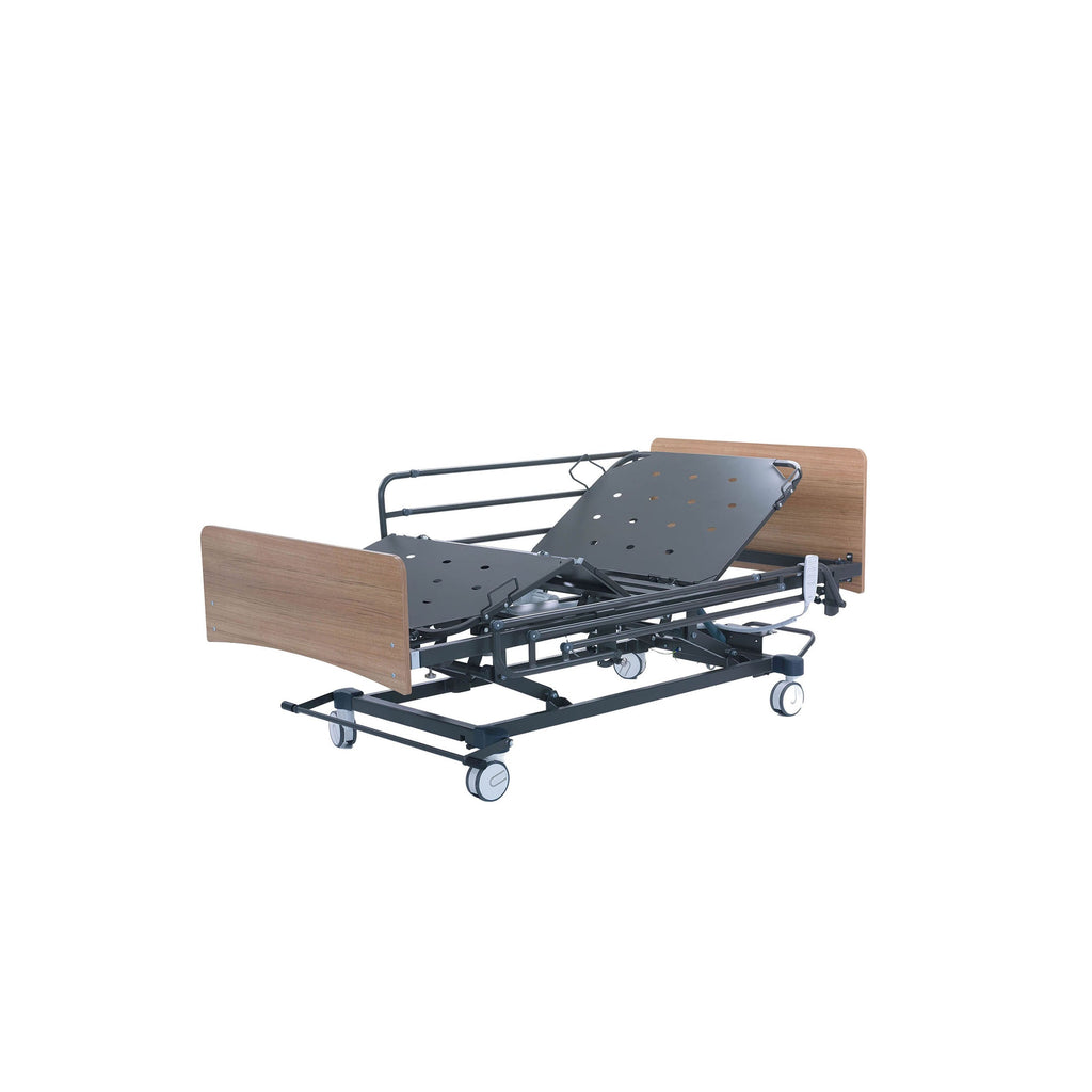 Nitrocare OASIS 7250 Full-Electric Homecare Bed with Ergonomic Positioning and Collapsible Side Rails