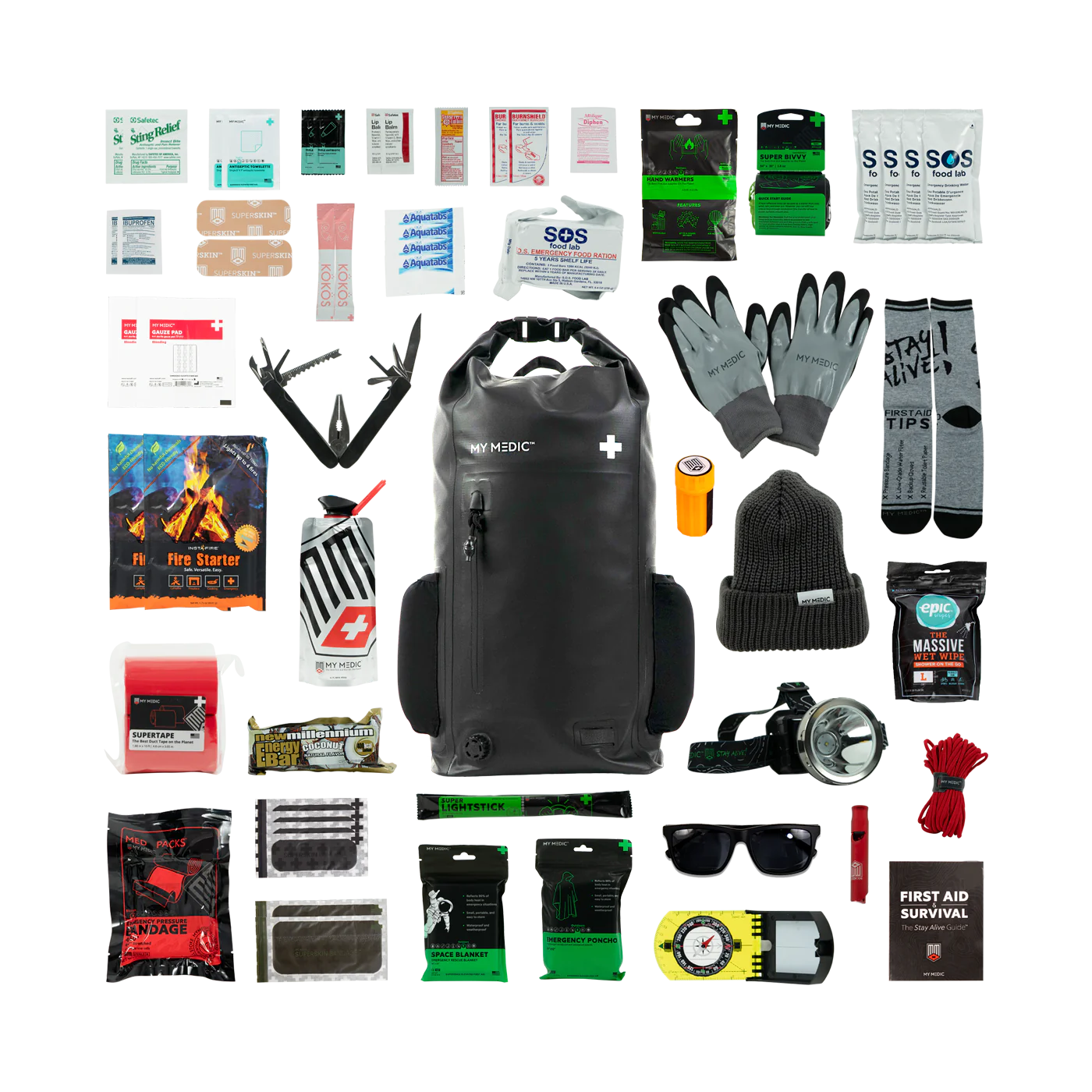 Survival clearance gear backpack