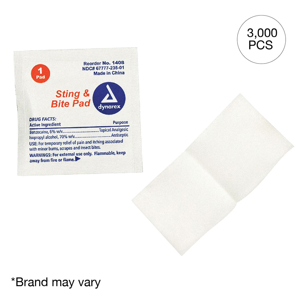 Kemp USA 11-003-100 Insect Bite Pads (100 pcs)